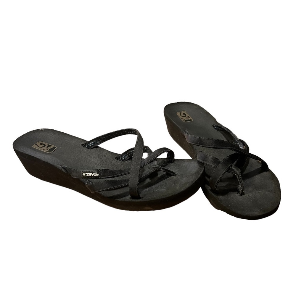 TEVA Mush Mandalyn Wedge in Black Size 10​​​​​​